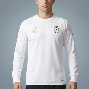 Adidas Men Juventus FC Champions League Training Shirt White Climawarm L